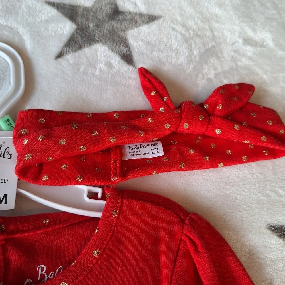 1st Christmas Baby Girls‎ Bodysuit Tutu Skirt Headband Outfit Set 18M Pictures